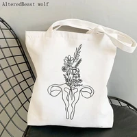 women shopper bag uterus pro body my choice feminism bag harajuku shopping canvas shopper bag girl handbag shoulder lady bag