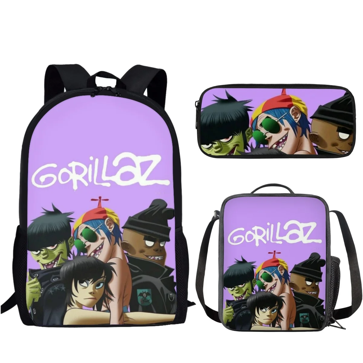 

Belidome Gorillaz дизайнерские школьные ранцы, повседневные школьные ранцы для мальчиков, студенческие книжные сумки, женские сумки