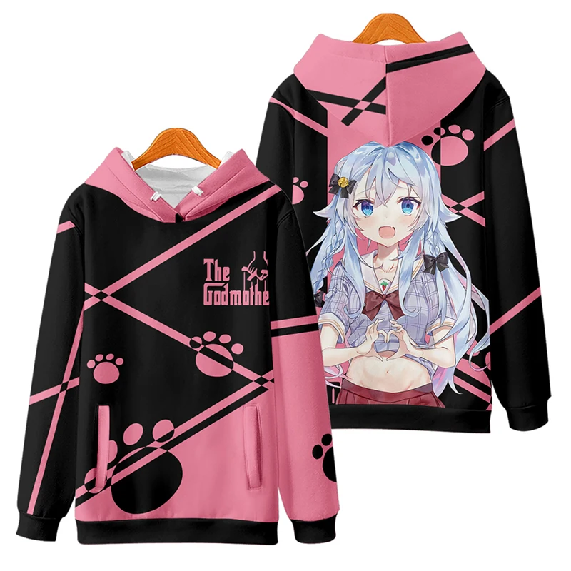 

Kagura Nana Cosplay Hoodies & Sweatshirts for Men Women, Anime Dog Mom Stress Mas Hooded Jacket Clothes for Autumn and Winter