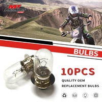 motorcycle bulbs 10pcs head light headlamp 12v 2525w hl p15d 25 1h6m a3603 for atv moped scooter motorcycles accessories