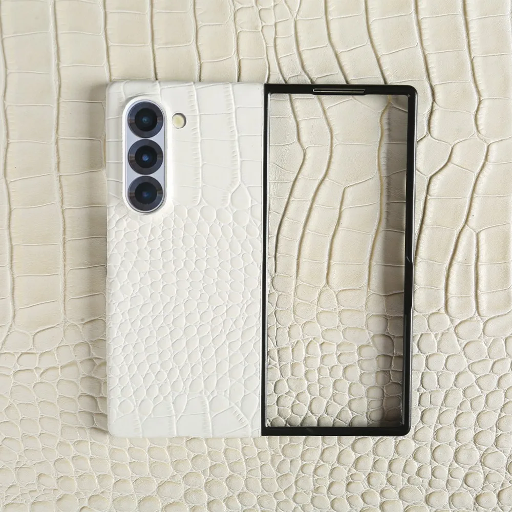 Роскошный чехол ручной работы из натуральной кожи для Samsung Galaxy Fold 6 fold5 3 мобильный