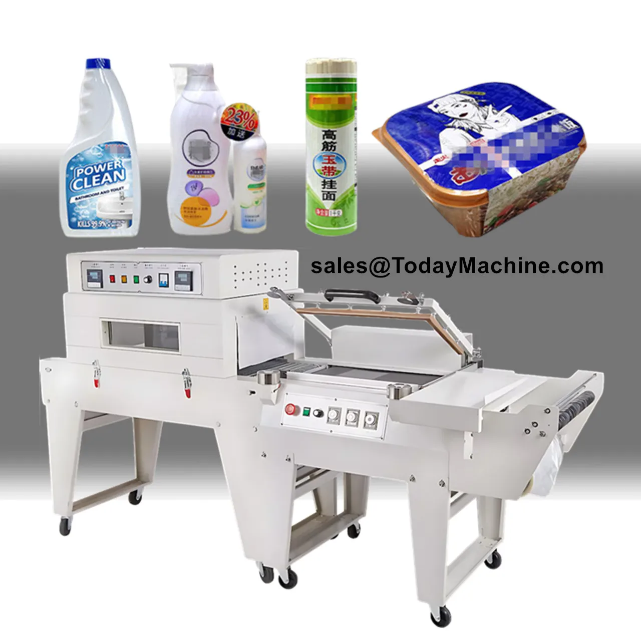 

Manual Type Mineral Water Pet Bottle PE Film Heat Tunnel Shrink Wrapping Machine