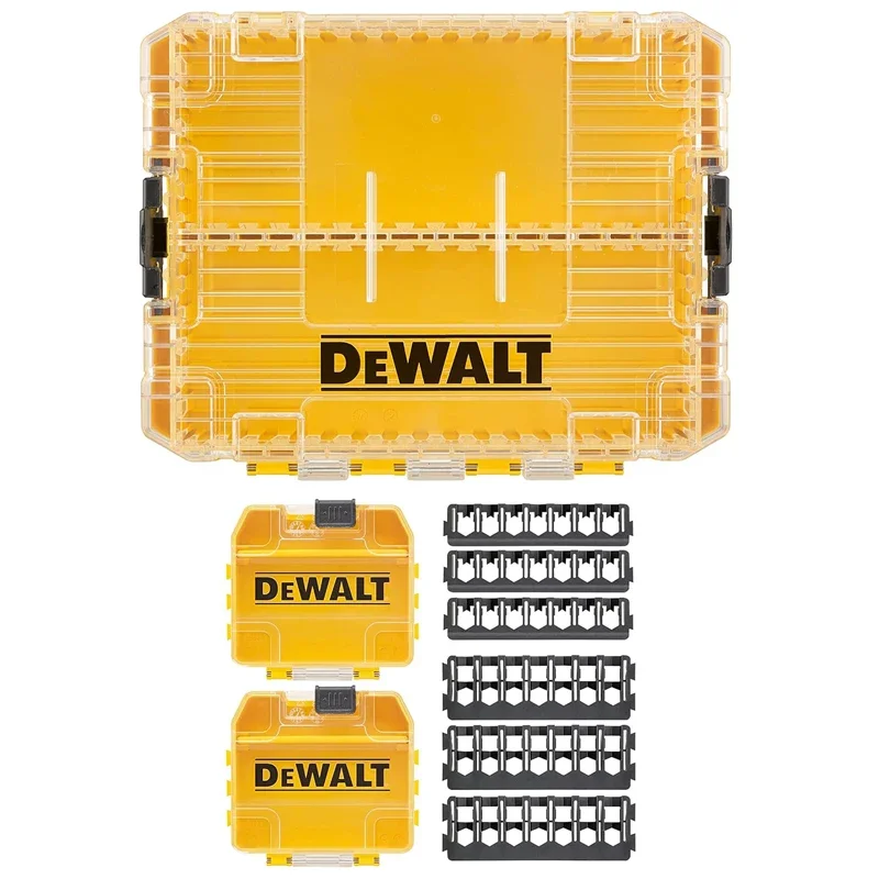 DEWALT оригинальный желтый прочный ящик для хранения TSTAK DT70801 DT70803 DWAN2190 средний