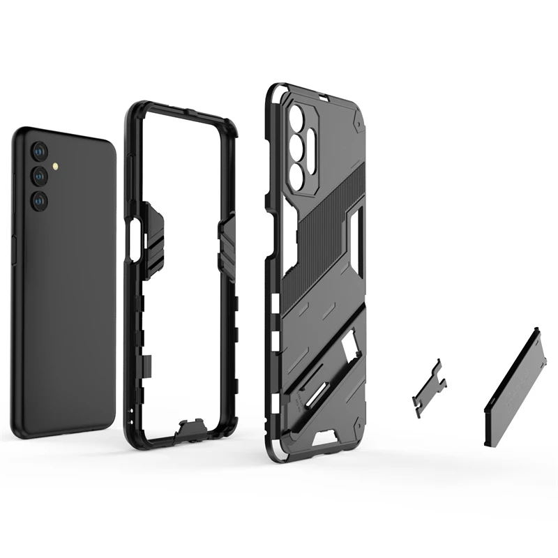 For Cover Samsung Galaxy A04S Case For Samsung A04S Capas Bumper New Bumper Shockproof Kickstander Cover For Samsung A04S Fundas