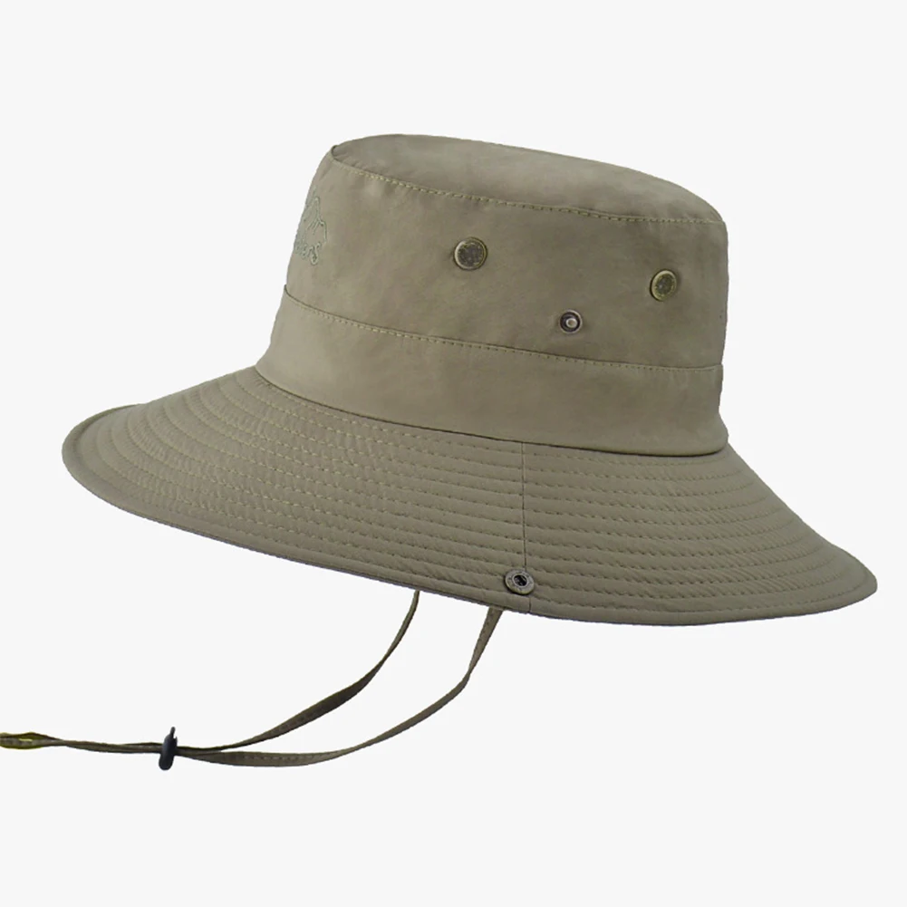 

High Quality Sun Protection Caps Fashion Big Brim Bucket Hat Men\\'s Sun Hat Outdoor Mountaineering Summer Wide Brim All-match