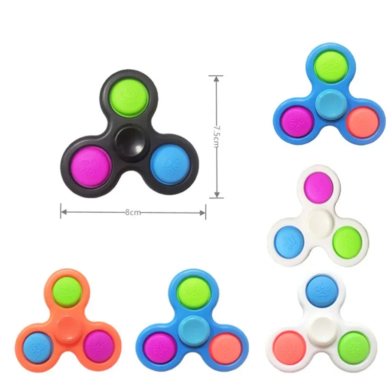 

2 PCS Fingertip Gyro Push Bubble Fingertip Toy, Party Favors Boys And Girls Birthday Pinata Giveaway Gift Class Treasure Box