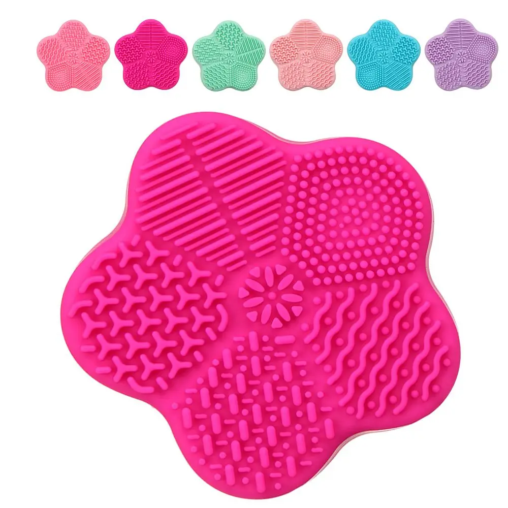 

New Silicone Makeup Brush Cleaner Dry & Wet Cleaner Brush Pad Starfish Cleaning Mat With Sponge Make Up Brush Washing Tools