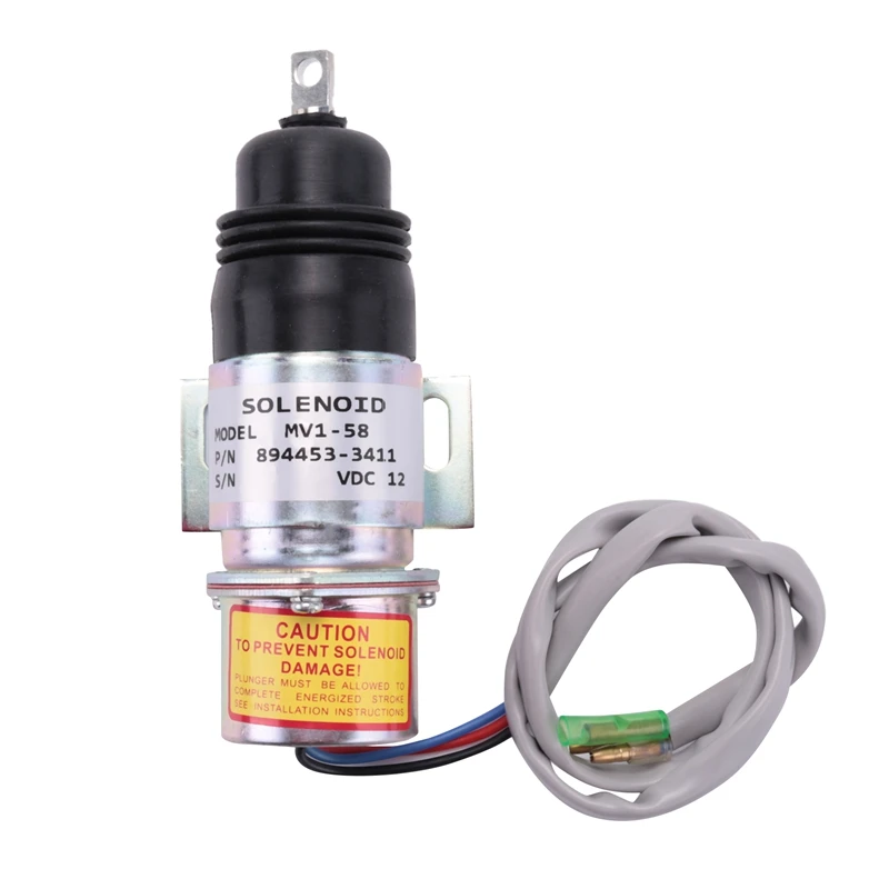 1 шт. стопорный соленоид 894453-3411 Φ 12 В постоянного тока для двигателя Hitachi Isuzu 8-94453341-0