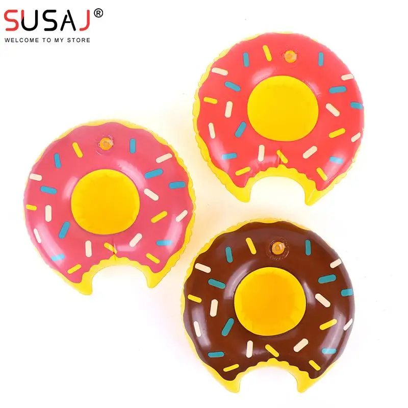 

3pcs/lot Outdoor Donuts Inflatable cup holder Swimming Pool Party Decorations