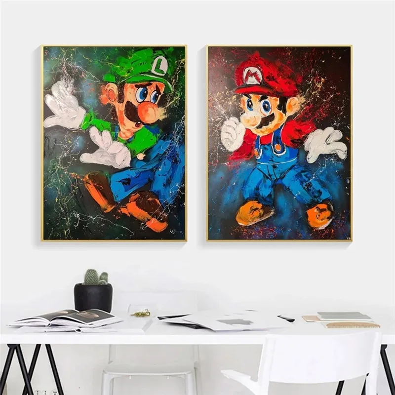 

Classic Game Cartoon Color Canvas Prints Mural Art Poster Children's Room Cuadros Decorative Painting Picture Frameless