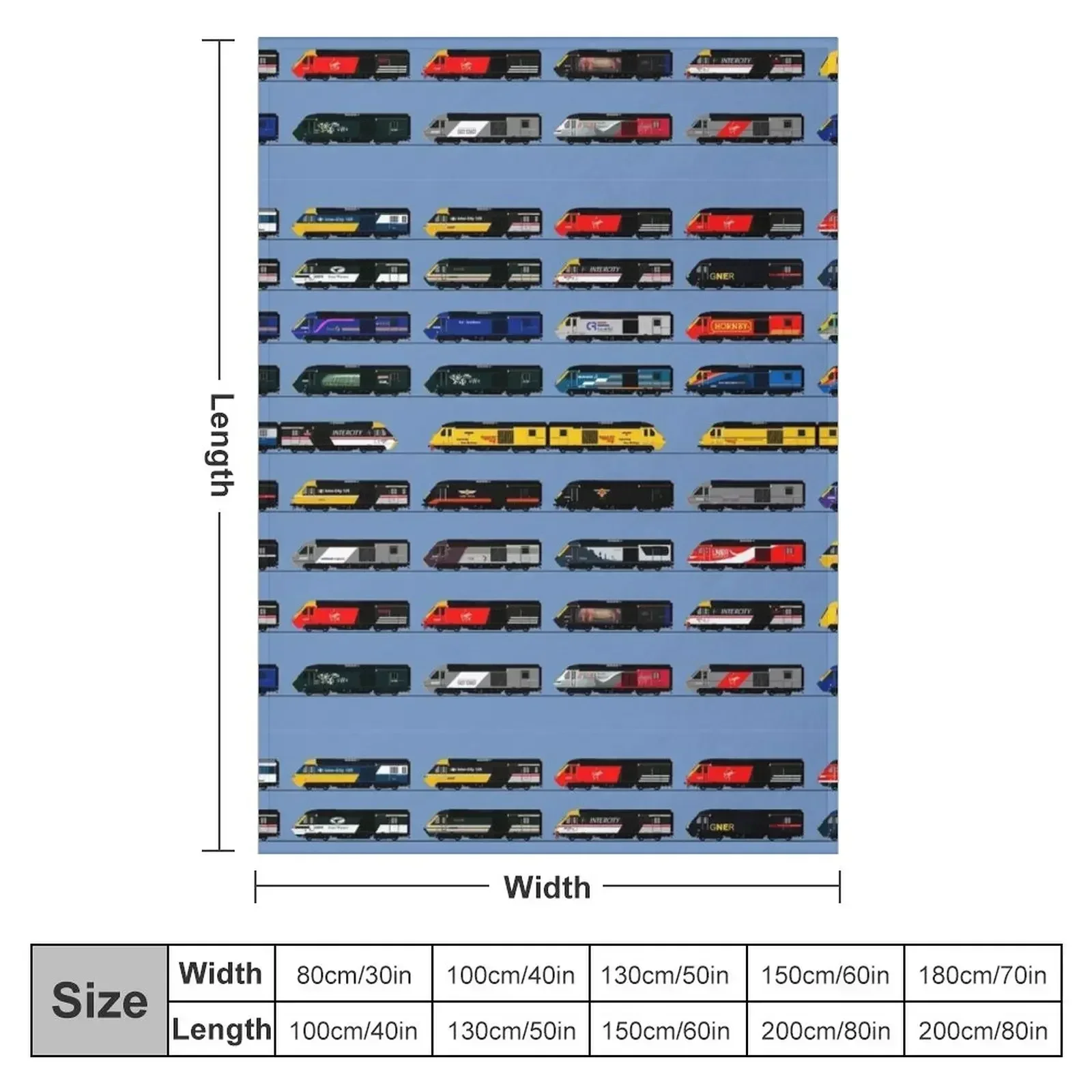 Детские пледы Class 43 Hst Intercity 125