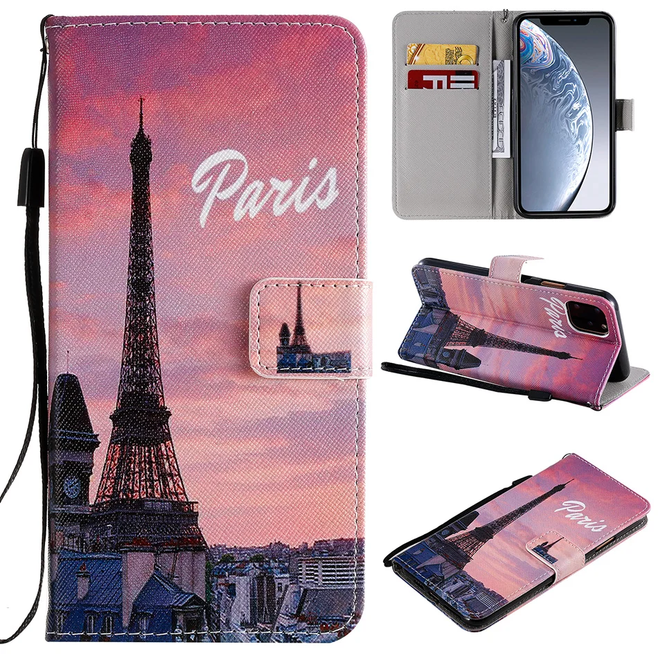 PU Leather Wallet Cover For iPhone XS Max XR X 11 Pro Max 10 8 7 6S Plus 5 5S SE 2020 Flip Stand Cases For iPod Touch 5 6 Fundas