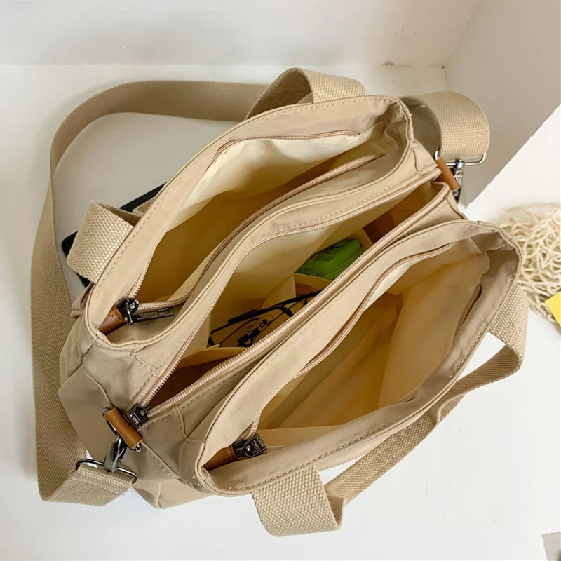 Luxury Casual Designer Canvas Shoulder Bag for Women Handbag Ladies Large Capacity Tote High Quality Crossbody Bags DropShipping