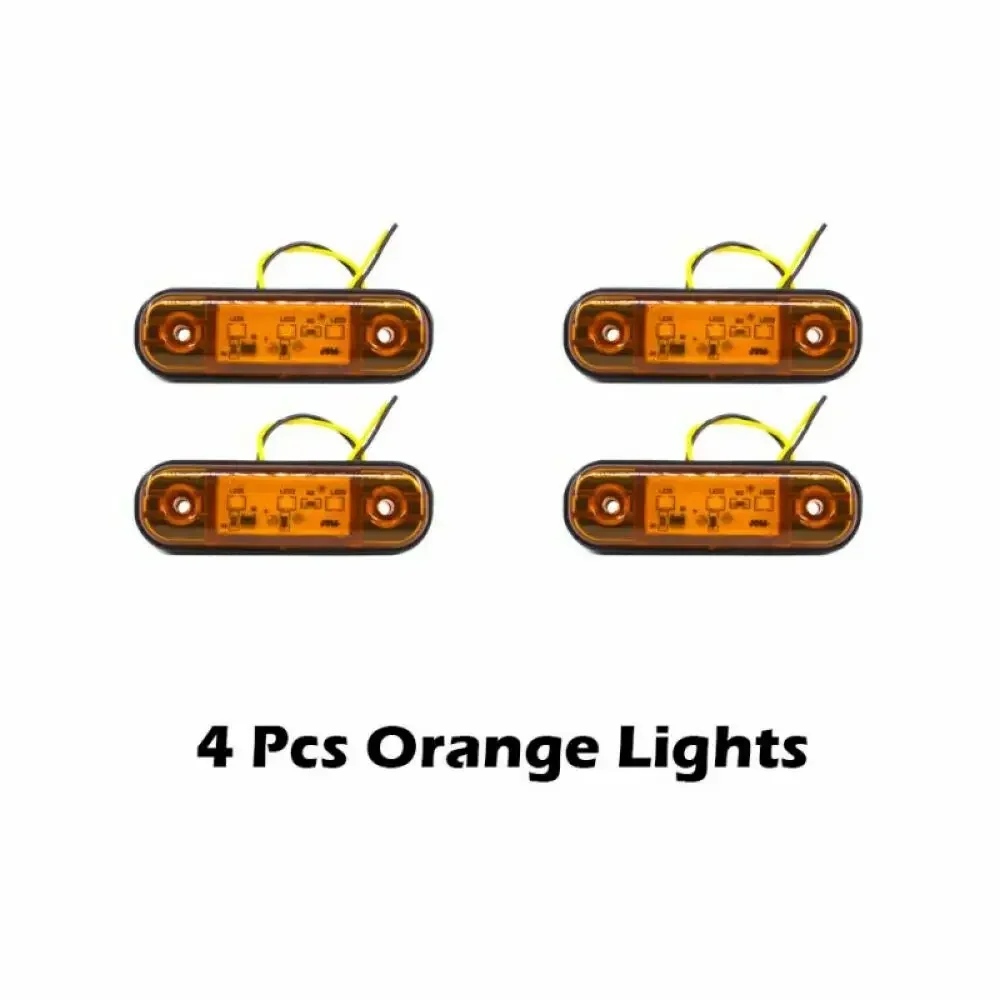 

4x/6x/10x 12V 24V светодиодный автомобильный внешний боковой габаритный сигнал, овальный сигнал зазора, лампа для прицепа, грузовика, грузовик, караван, автобус