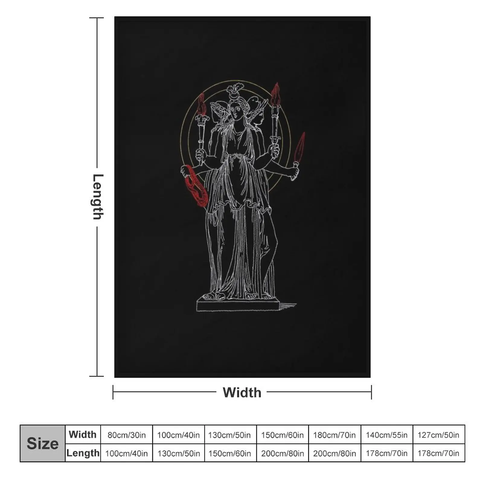 Hekate одеяло богини магии спальный мешок ворсистые одеяла