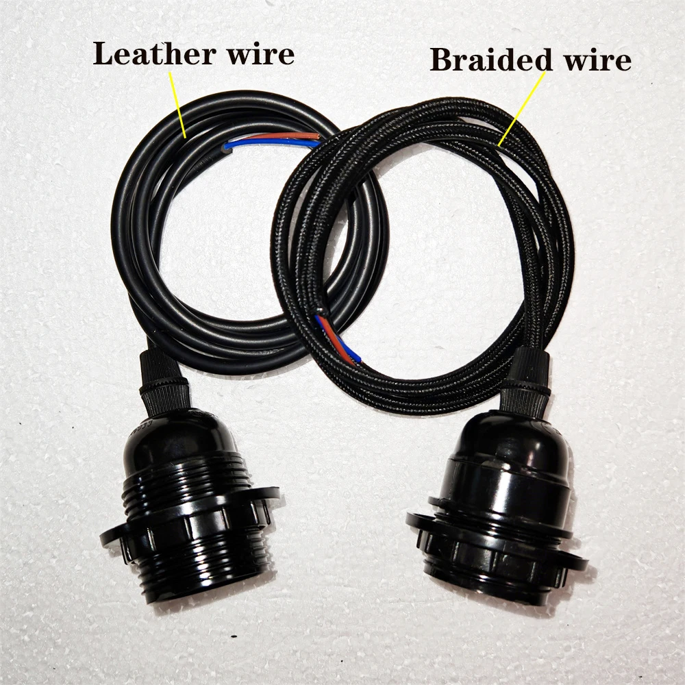 Винтажный бакелитовый пластик E27 цоколь лампы винтовой держатель фитинги