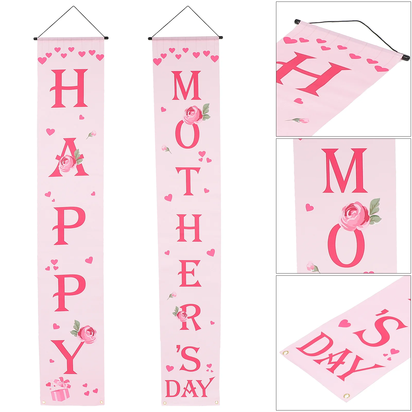 

Day Mother Door Bannerhappy Party Mothers Curtain Front Hanging Porch Signs Sign Holiday Decor Banners Supplies Decorations