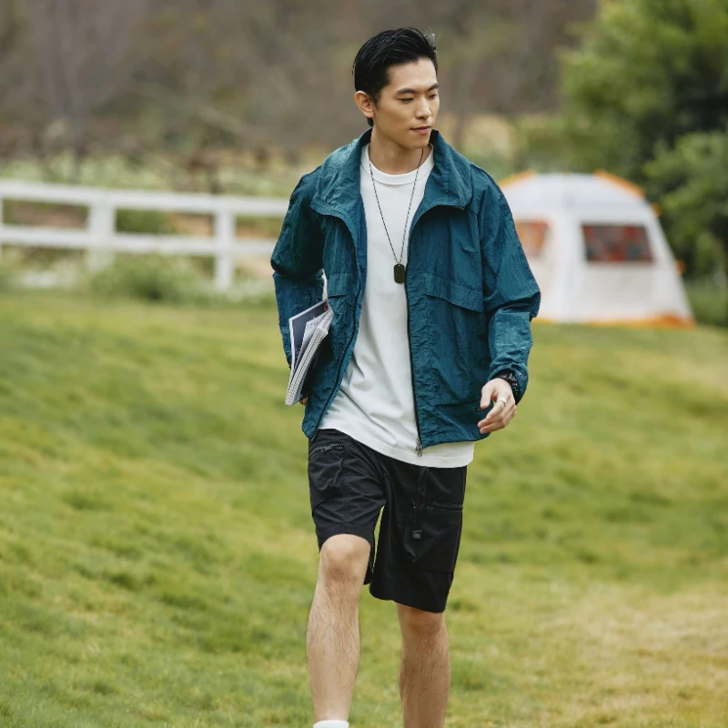 

Men's Windbreaker Thin Windbreaker Sunscreen Army Military Jacket Waterproof Military Water Proof Wind Breaker Casual Coat