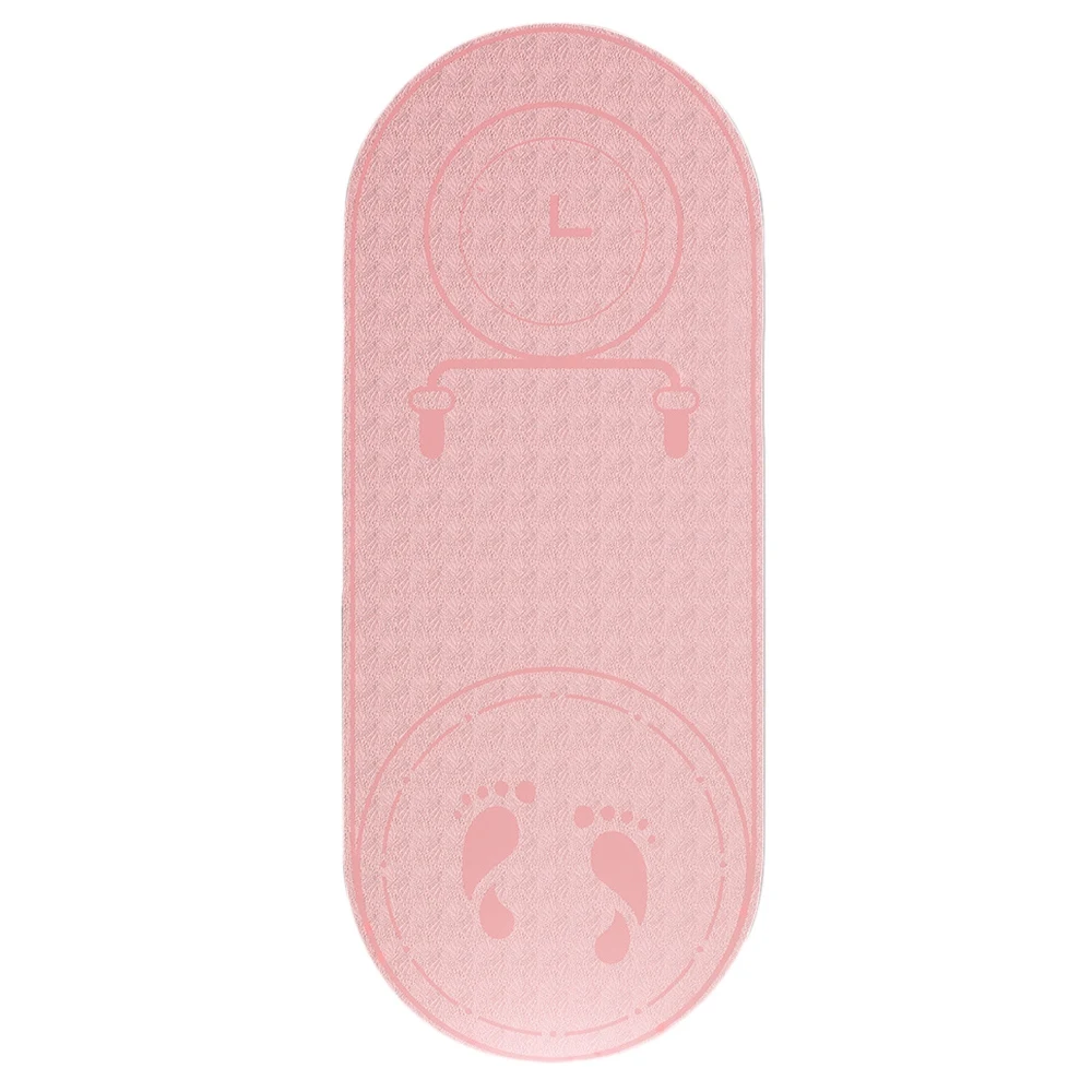 

Jump Rope Mat Exercise Cushioning Mute Yoga Mat Sound Insulation & Shock Absorption High Density Board Anti-Noice Mat B