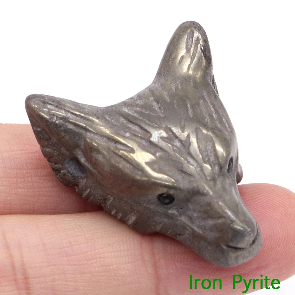 

Камень хрусталь голова волка 35 мм