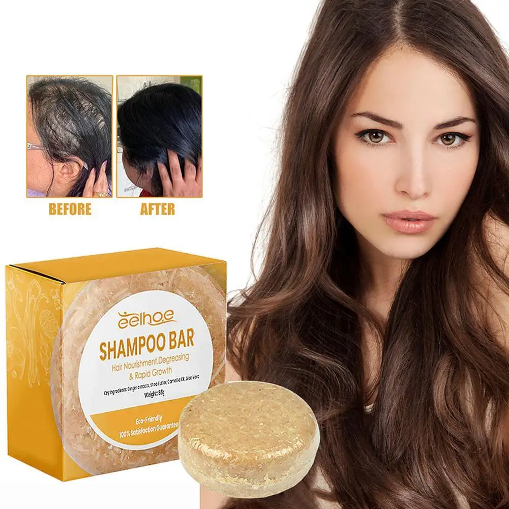 

Ginger Polygonum Shampoo Soap Anti Hair Loss Turmeric Fast Growth Shampoos Scalp Nourishing Soaps Repair Damaged Frizzy Hair