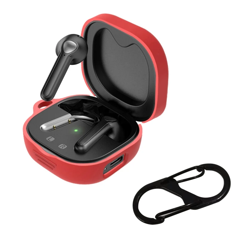 

P82F Silicone Shell Protective Cover Washable Cover for SoundPEATS Trueair2/2+ Shockproof Waterproof Earphone Case Skin Case