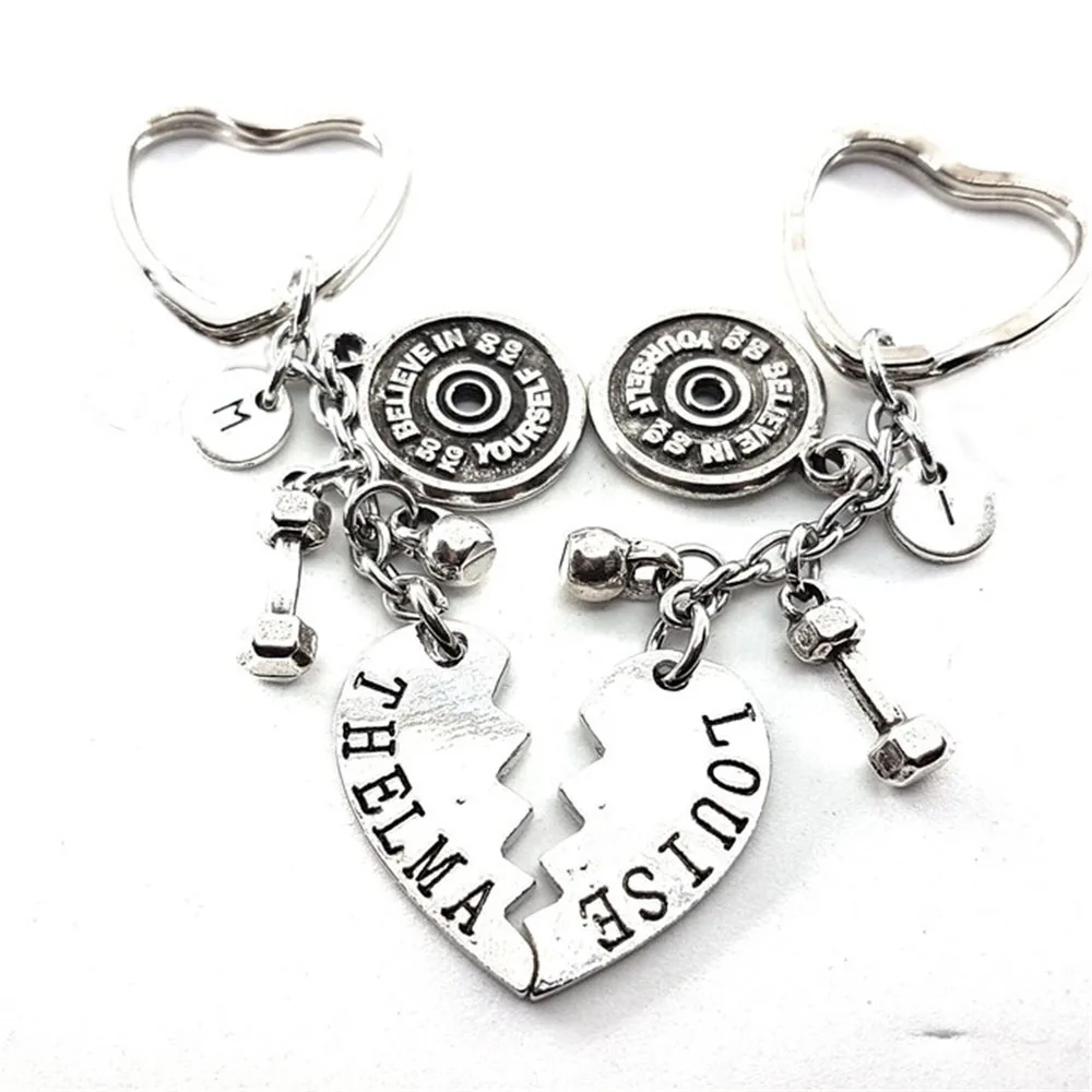 

10 пар в наборе 2 брелока Thelma and Louise подарок для тренажерного зала Верьте в себя подарок для тренировок подарок для кроссфита девочки сестры н...