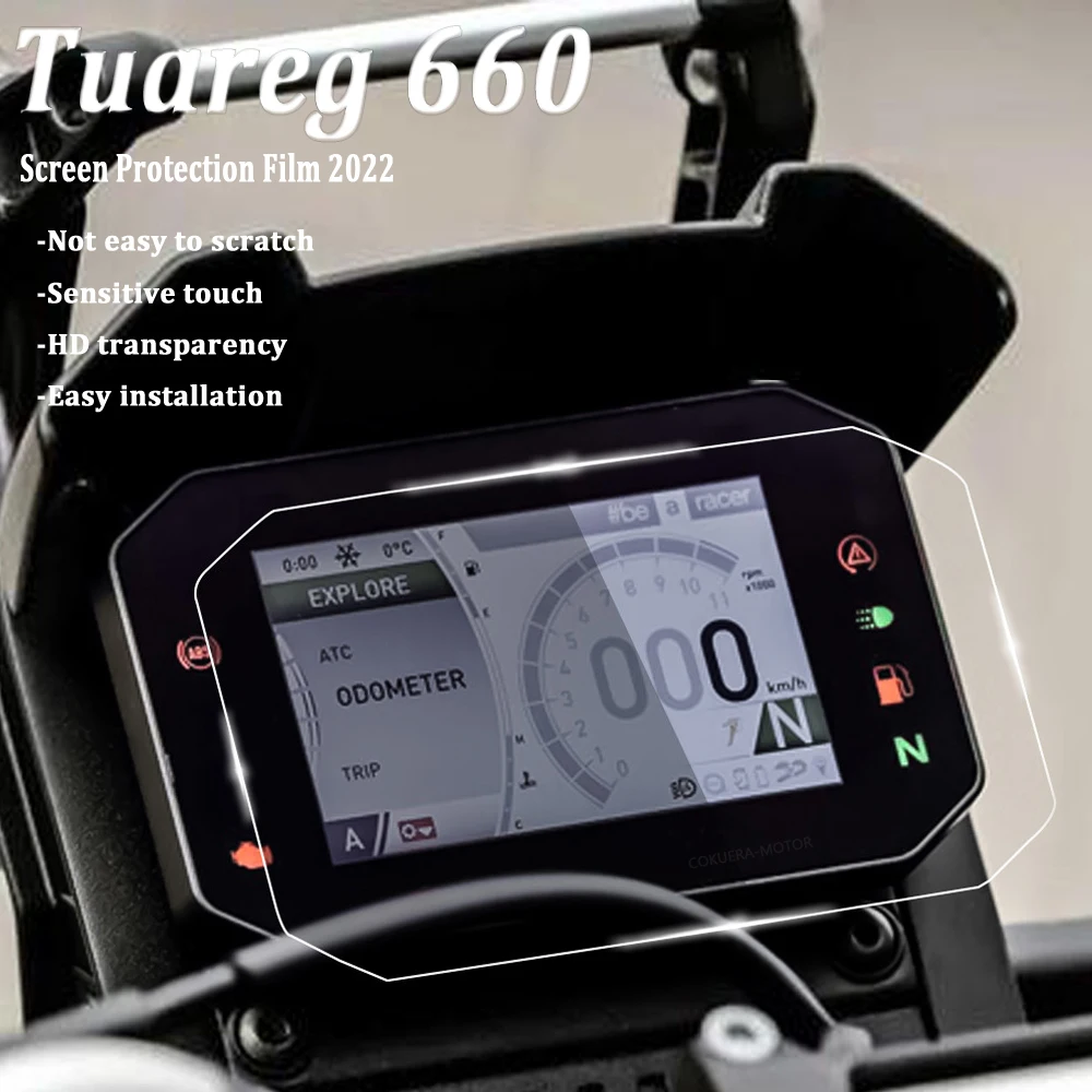 

For Aprilia Tuareg 660 2022- Motorcycle Accessories Dashboard Anti-Glare Scratch Cluster Screen Protector