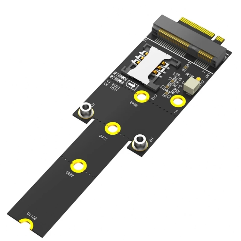 Адаптер Mini PCIE к M.2 M Key поддержка 2242 2260 2280 221100 жесткий диск NGFF Nvme Converters адаптерная