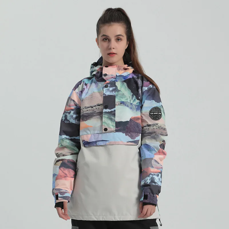 Лыжные костюмы для взрослых зимние дышащие водонепроницаемые женские пальто