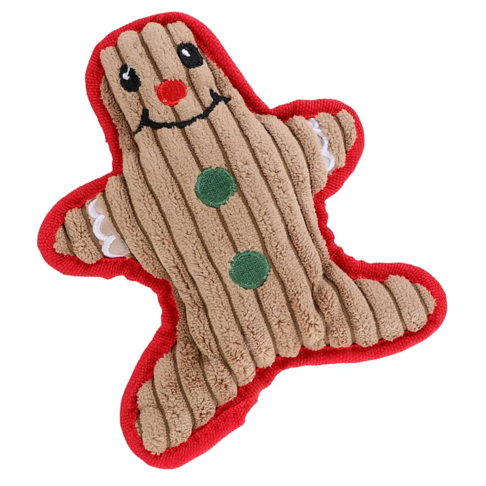 

1pc Christmas Plush Chewing Squeaky Bite Resistance