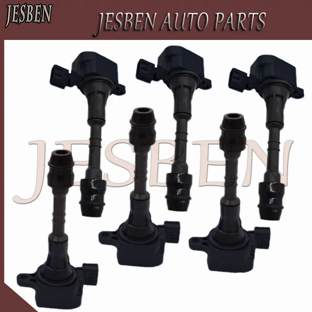 

6 шт. 22448-AL615 22433-AL615 катушка зажигания подходит для Nissan 350Z Infiniti FX35 FX45 G35 M35 M45 3.5L V6 2003-2008 VQ35DE