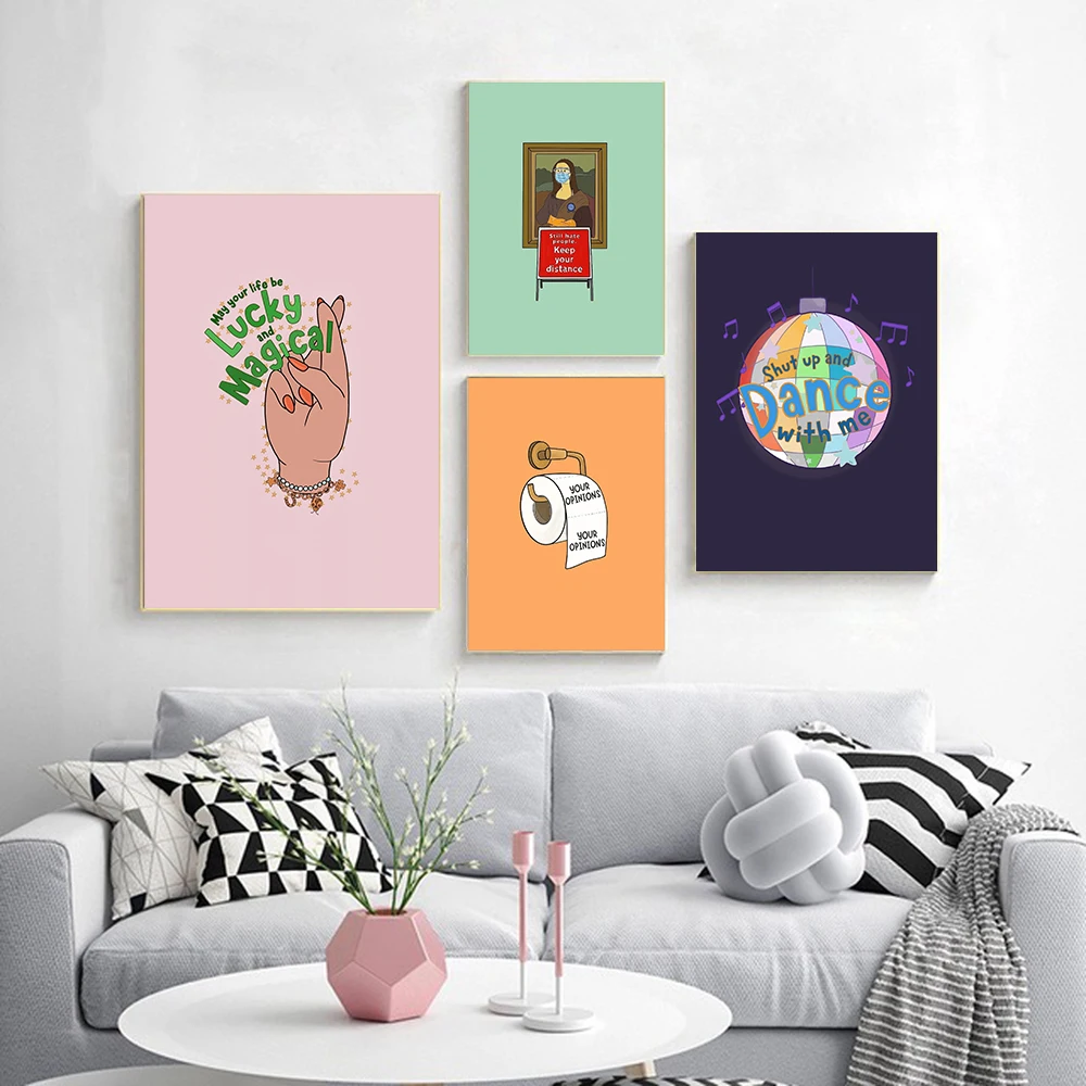 Забавная Мотивационная Настенная картина для самостоятельной любви Картина на