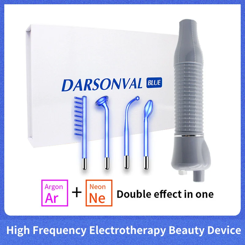 

High Frequency Electrotherapy Glass Electrode Tube Beauty Device Face Therapy Neon Argon Fusion Wands Wrinkle Acne Spot Remover