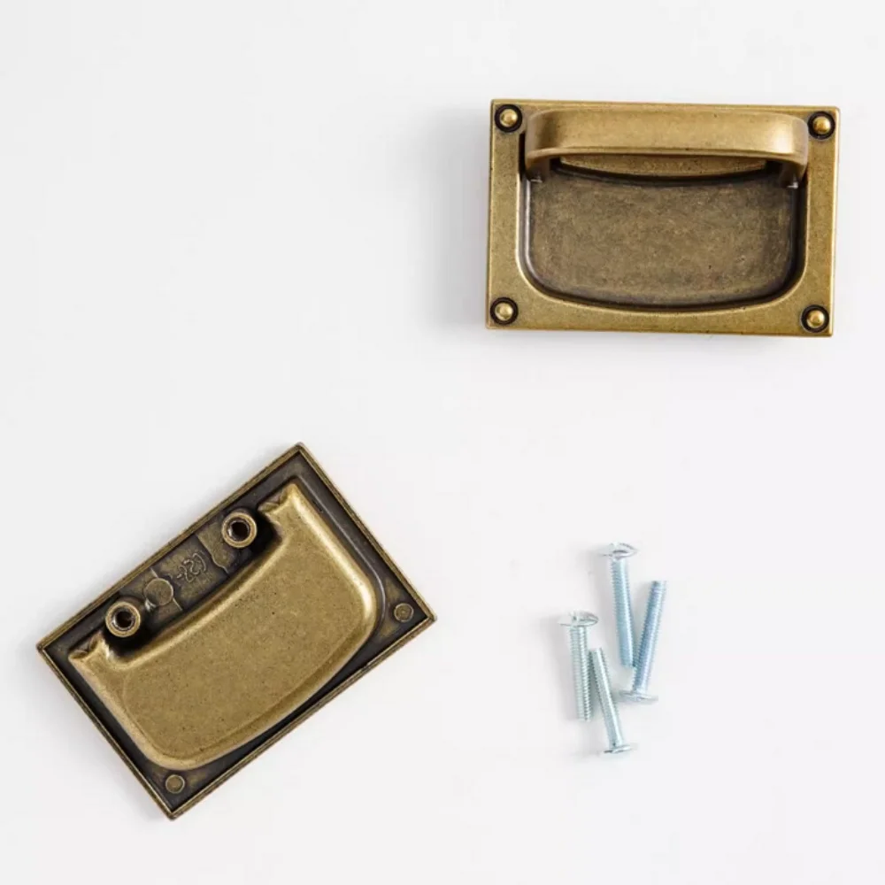 32 54 мм латунный скрытый выдвижной ящик в стиле ретро ручка шкафа вытяжной