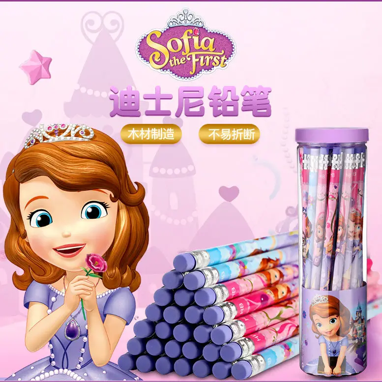 

Карандаш Disney Spiderman Frozen Princess школьные принадлежности кавайи Papeleria Captain America Канцтовары 30 шт./компл. оригинал