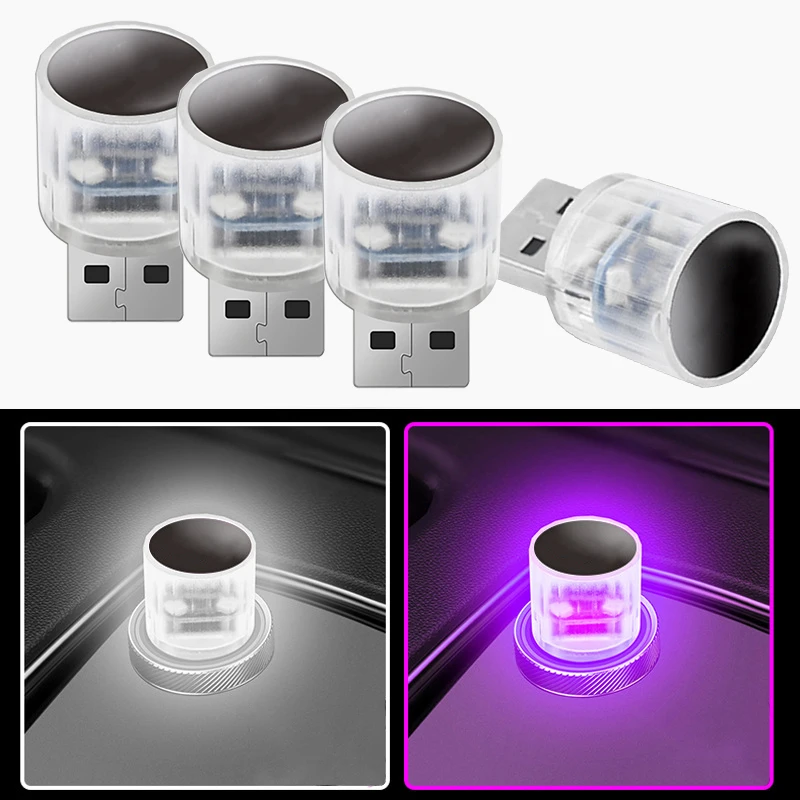 

1Pcs Mini LED Car Light Auto Interior Atmosphere USB Light For Toyota CROWN REIZ TRD 2010-2020 Automotive Styling Accessories