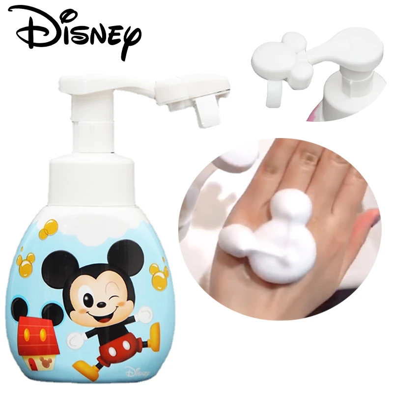 

Disney Mickey Minnie Press Bottle Foaming Soap Dispenser Minnie Body Wash Lotion Refillable Pump Bottle Making Foam Container