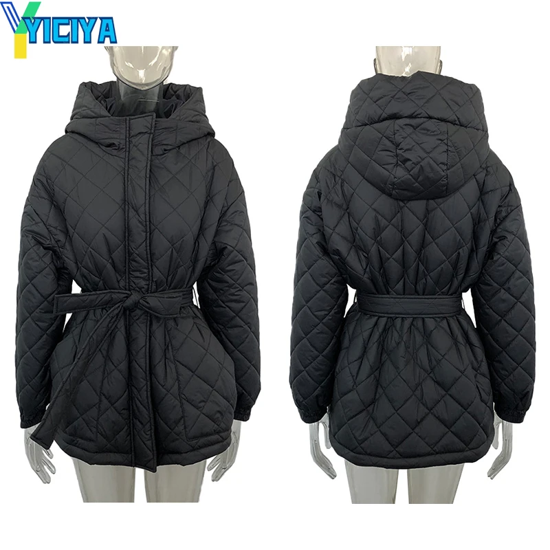 YICIYA Winter Parkas 2022 For Woman Loose Casual Hooded Fashion Thick Coats Women Elegant Streetwear Cotton Jacket Female Ladies