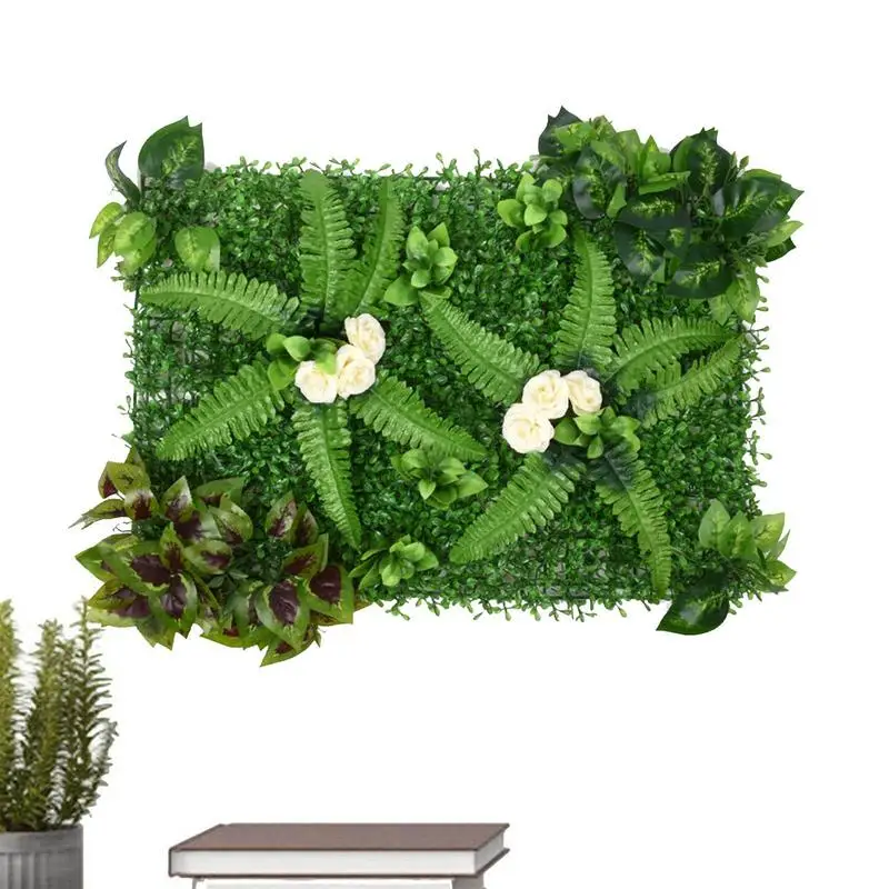 

Artificial Plant Panels Lawn Grass Fake Decorative Wall Plant Home Decoration Outdoor Plastic Privacy Hedge Screen Garden Decor