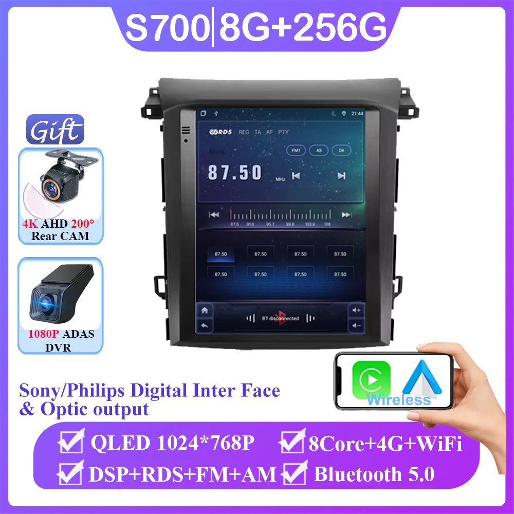 

Автомобильный радиоприемник QLED 9,7 дюйма для Subaru XV Forester 2018-2021, Android 14, 4G, Wi-Fi, Carplay, стерео, 2 Din, без DVD-плеера, GPS-навигация