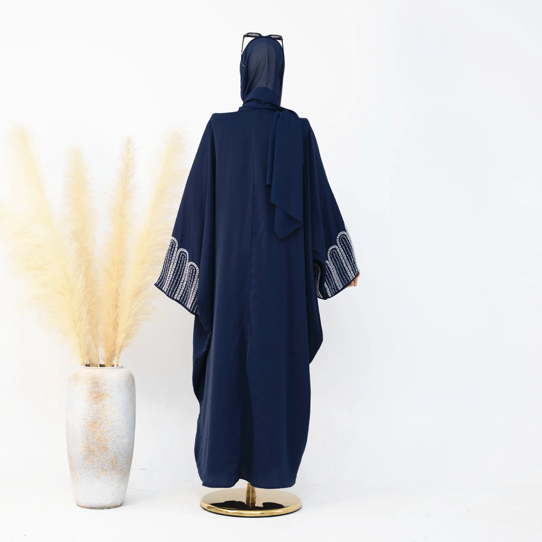 Ид кимоно открытые абайи из бисера Дубай роскошное Джалабия мусульманское