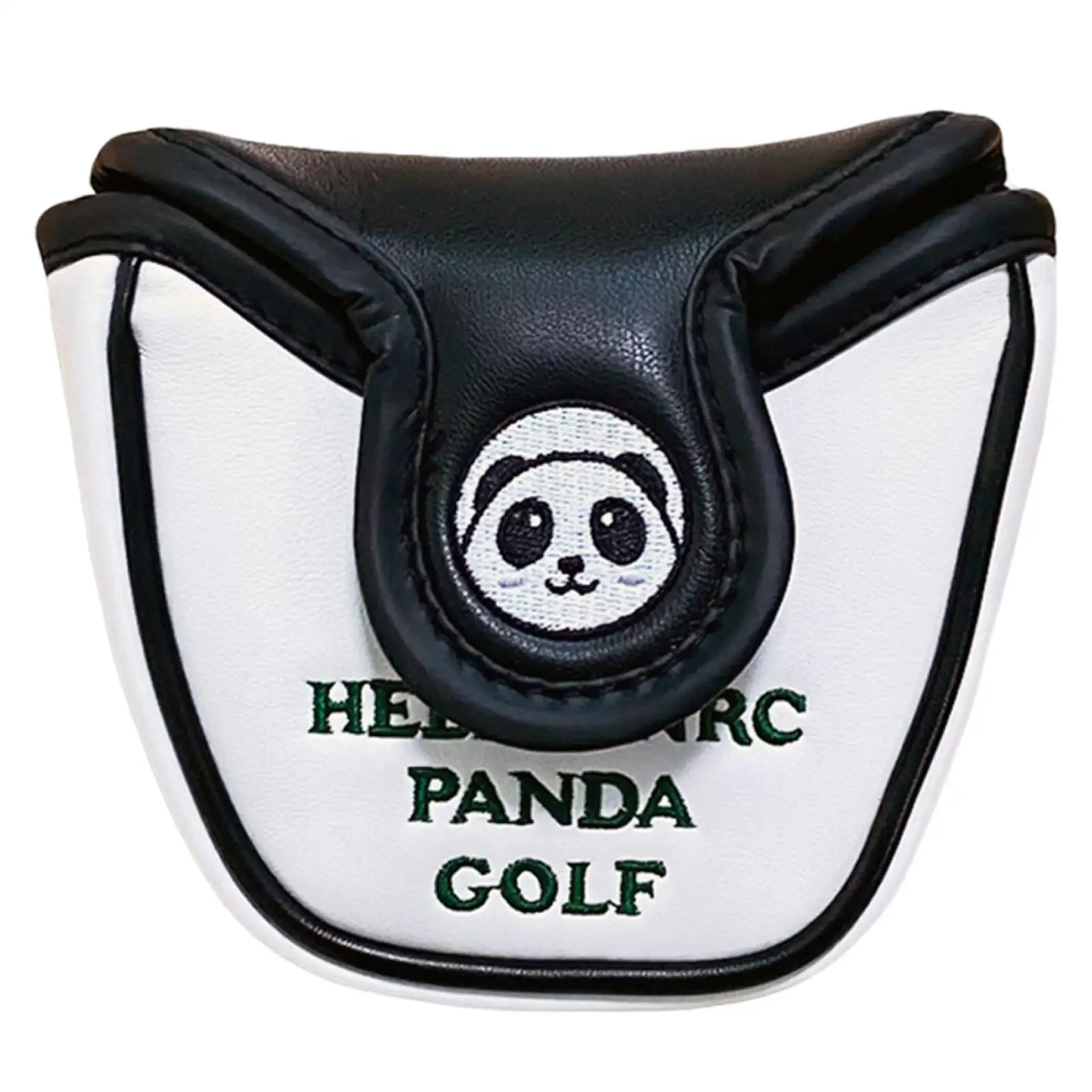 

Compact Golf Mallet Putter Head Cover Headcover Embroidery Pattern Protector