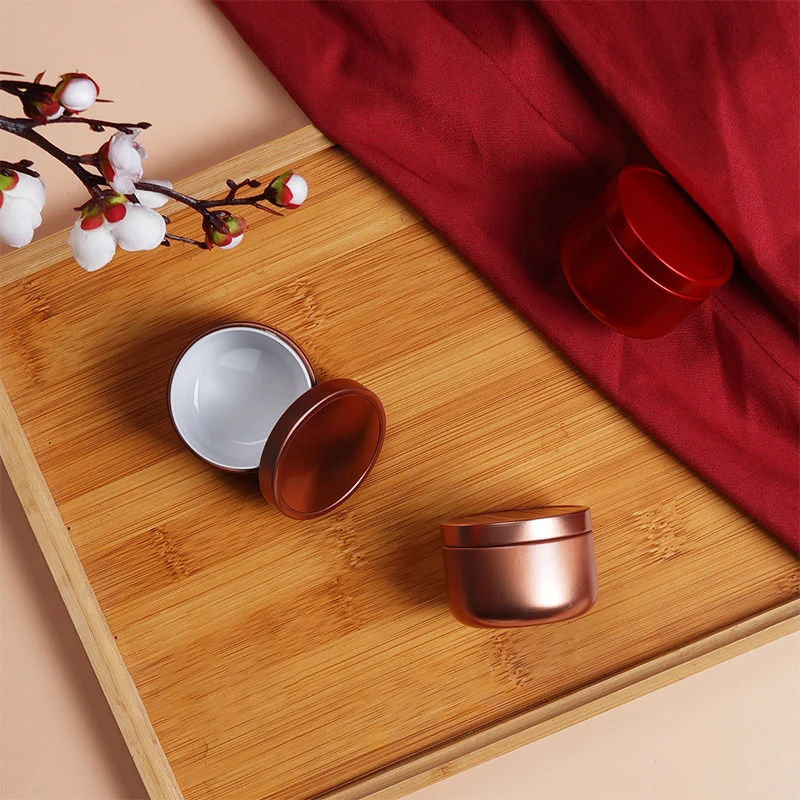 Чайная герметичная коробка банка для упаковки чая круглая железная жестяная