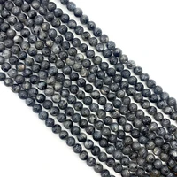 1strand black flash stone loose beads strand natural semi precious stone round shaped 6 10mm sizes diy making necklace bracelet
