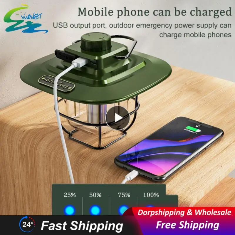 

Мощный фонарик для кемпинга, фактурный светодиодный портативный фонарик для кемпинга с сенсорным управлением, перезаряжаемый фонарик, оригинальный водонепроницаемый ретро фонарик