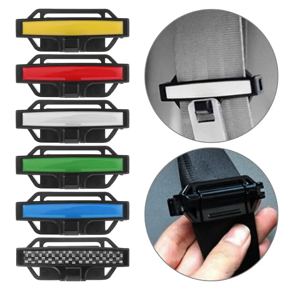 

2Pcs Universal Car Seat Belt Safety Adjuster Clip Belt Protection Clip Fastener for Vehicle Seatbelt Stopper Adjustable Clips