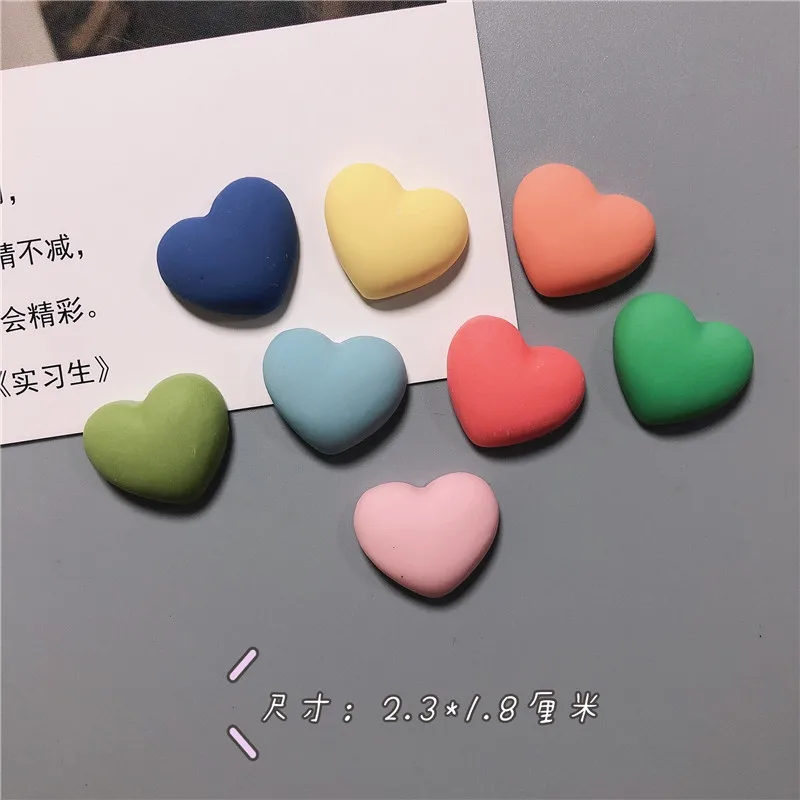 Симпатичная 3D Цветная Магнитная Наклейка В Форме Сердца Morandi Детский Магнит На