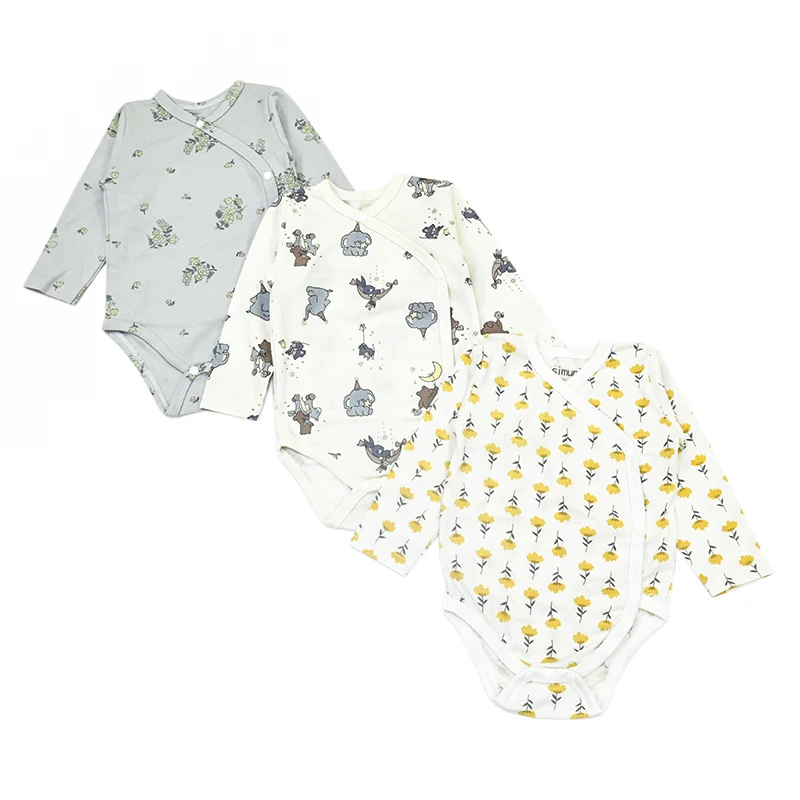 0-24 Months Baby Bodysuit Long Sleeve Printed Autumn Spring Newborn Onesie Infant Boys Clothes Baby Girl Newborn Clothing