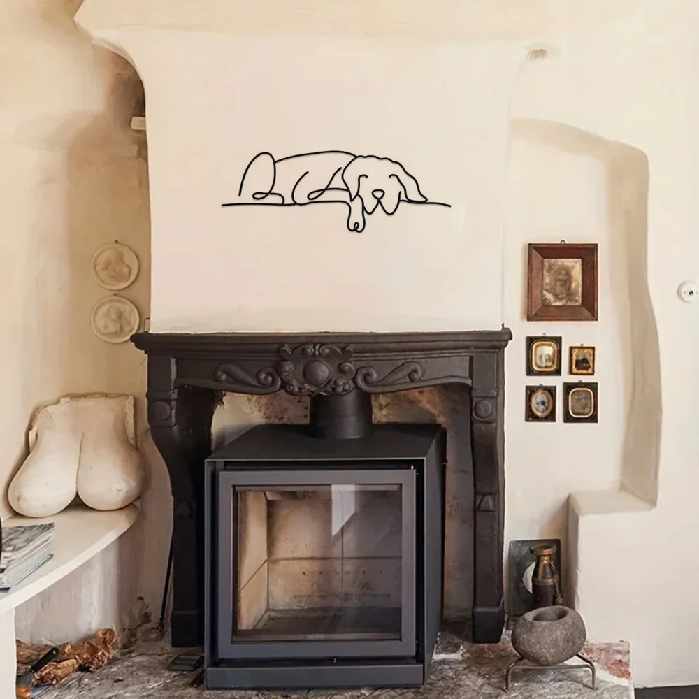 Уникальный Металлический Настенный Рисунок Собаки